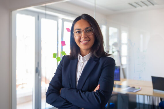 female lawyer smiling